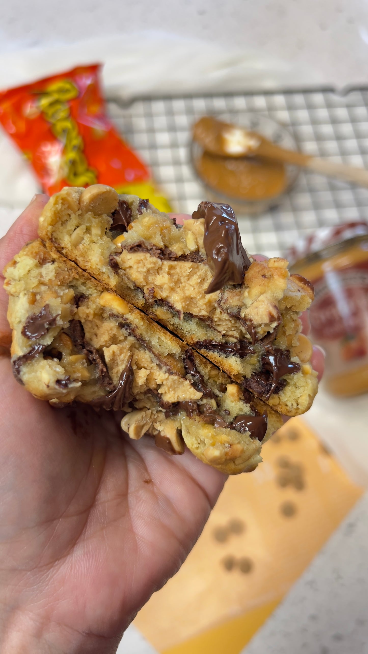 Peanut butter buckeye cookie